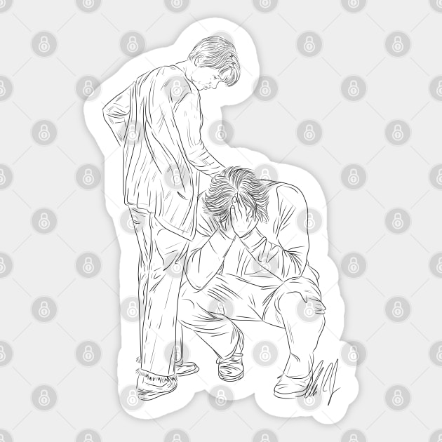 A Marriage Story: I'm Sorry Too [Outline] Sticker by 51Deesigns